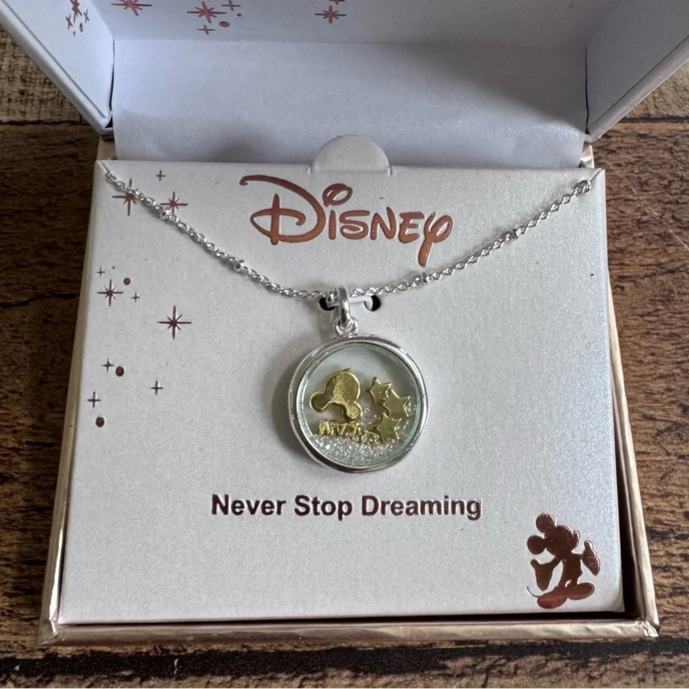 Disney Never Stop Dreaming Chain and Pendant NEW